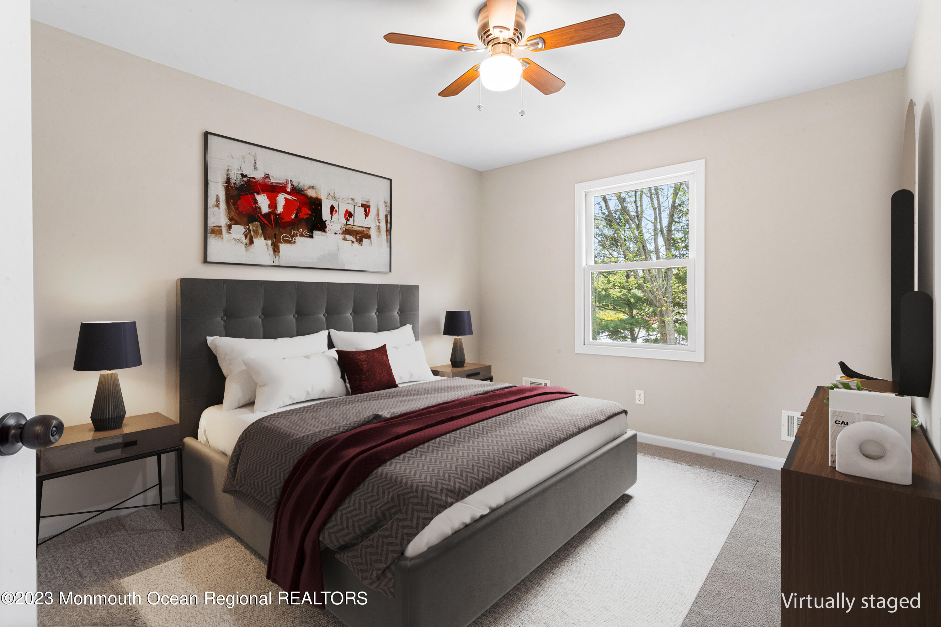 4360 Old Bridge Matawan Road Matawan, NJ 07747 - Photo 37 of 46 a bedroom with bed and a window