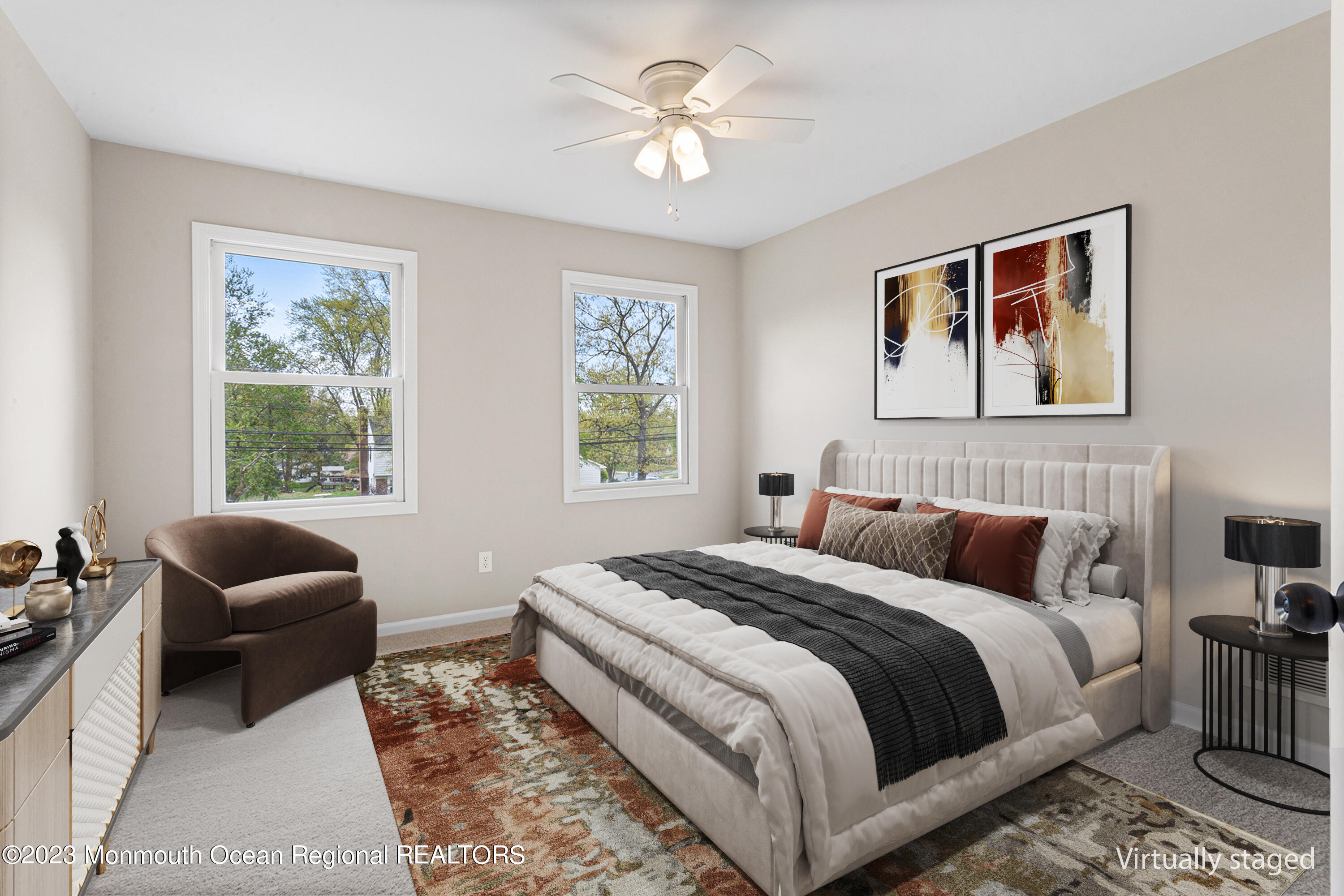 4360 Old Bridge Matawan Road Matawan, NJ 07747 - Photo 39 of 46 a bedroom with bed couch and window