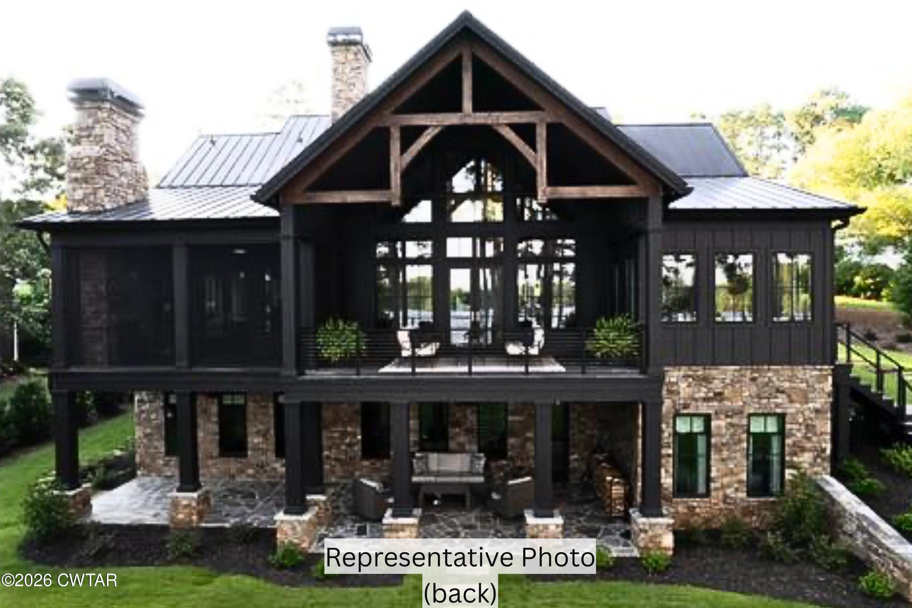 a front view of a house with porch
