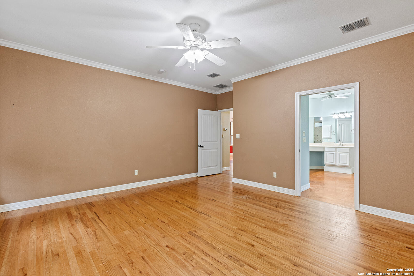 632 Copper Rim Spring Branch, TX 78070 - Photo 23 of 45 wooden floor in an empty room with a window