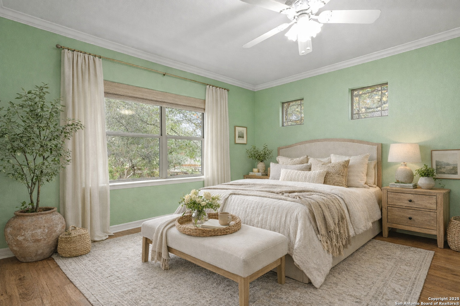 632 Copper Rim Spring Branch, TX 78070 - Photo 28 of 45 a bedroom with a bed and a large window