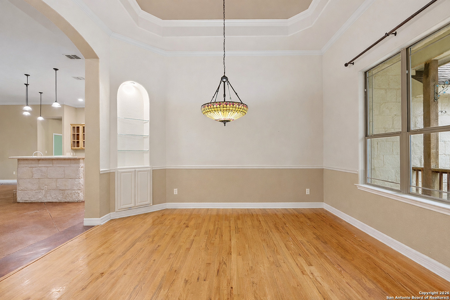 632 Copper Rim Spring Branch, TX 78070 - Photo 7 of 45 a view of a room with wooden floor and windows