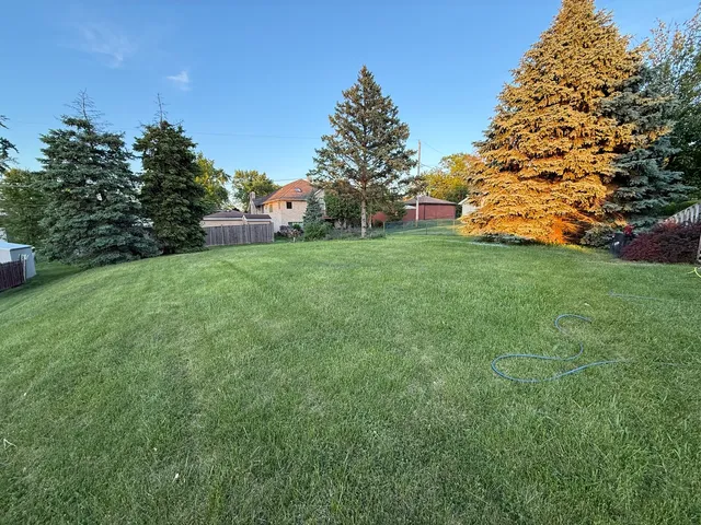 a view of a green field