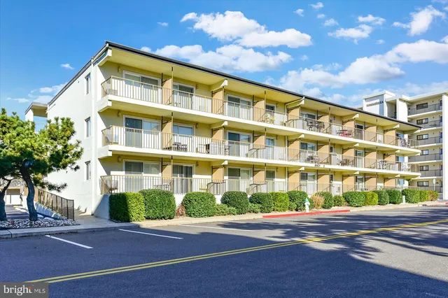 a front view of a building