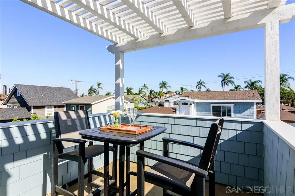 261 E Avenue Coronado, CA 92118 - Photo 12 of 25 a view of a dining table and chairs in patio