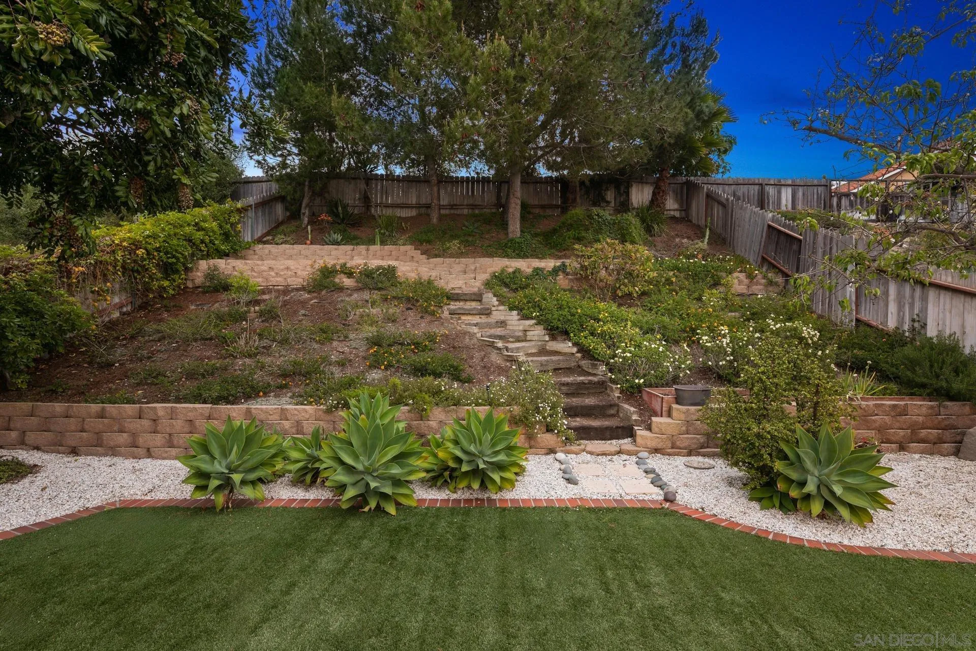 1736 Hill Top Lane Encinitas, CA 92024 - Photo 57 of 63 a backyard of a house with lots of green space