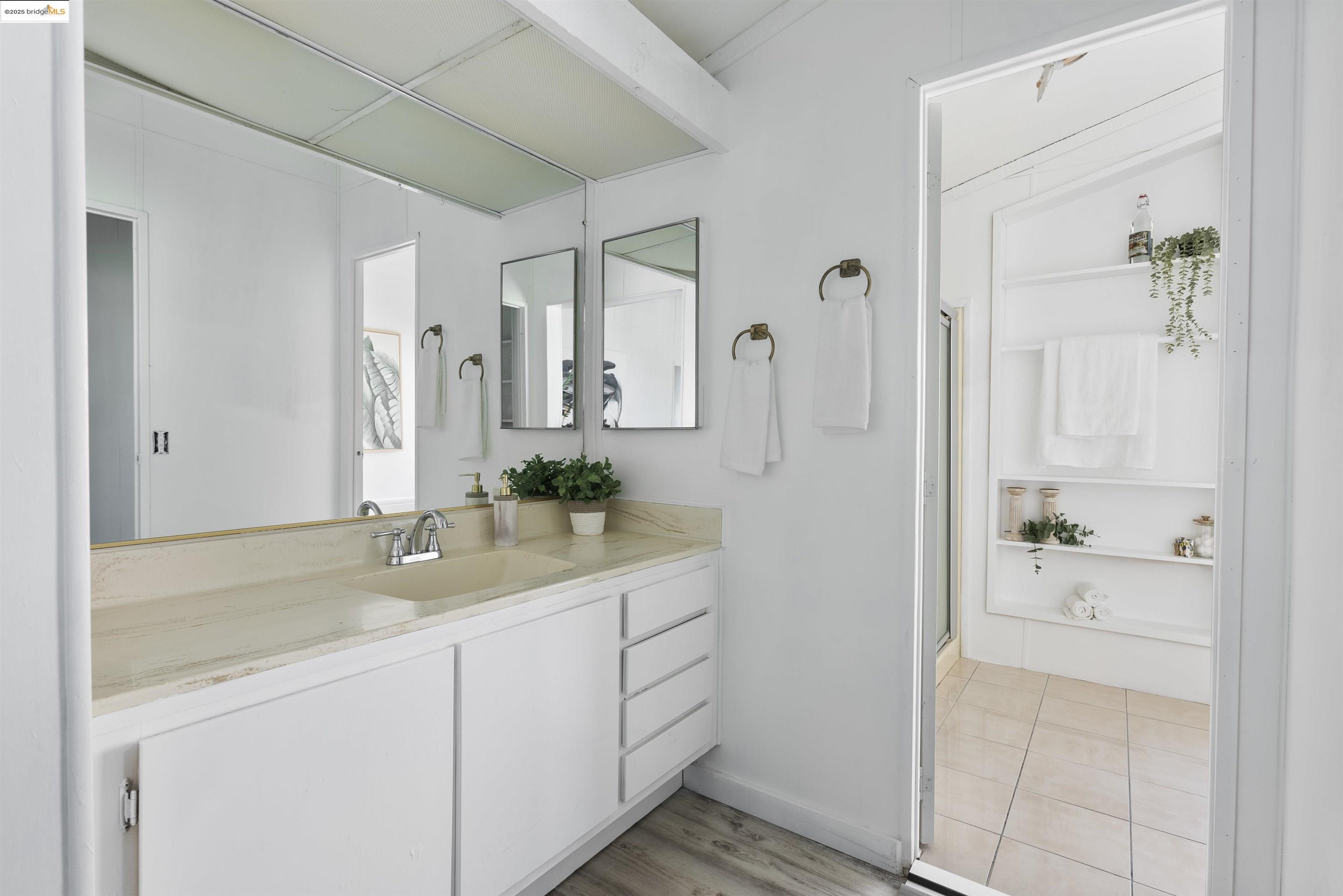 3215 Knob Street Nice, CA 95464 - Photo 16 of 35 a bathroom with a shower and a sink