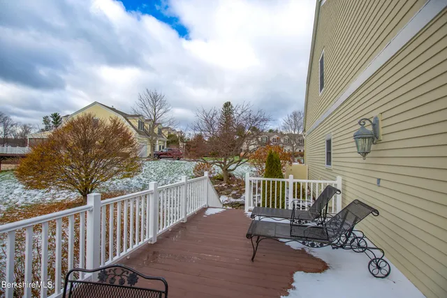 a view of porch with seating space