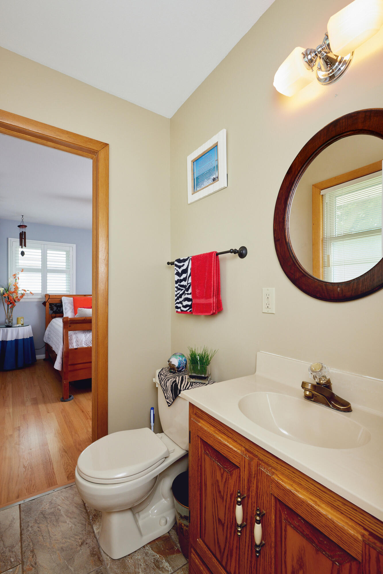 2822 Orchard Street Racine, WI 53405 - Photo 12 of 27 Half Bath to Primary Bedroom