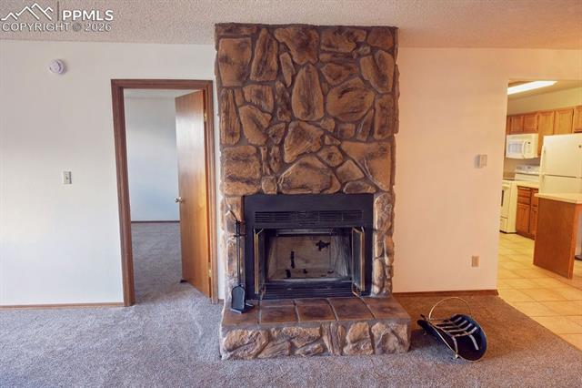 20 Sommerlyn Road Colorado Springs, CO 80906 - Photo 43 of 50 21 El Sereno Dr: Living Room with Fireplace