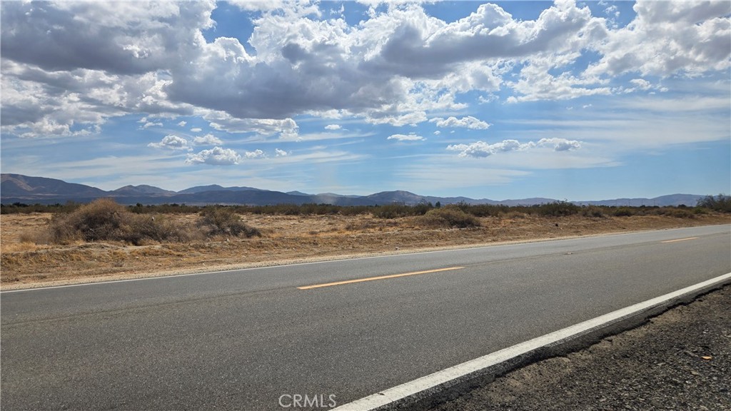 a view of an lake and a mountain