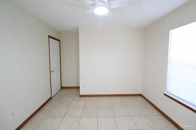 a view of a room with an empty space
