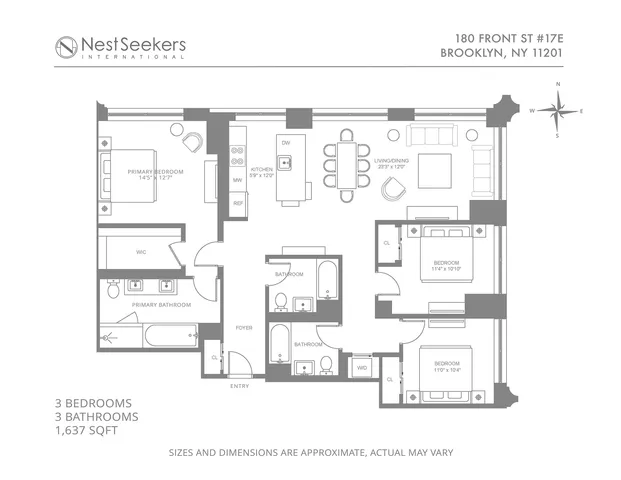 $3,250,000 | 180 Front Street, Unit 17E | DUMBO