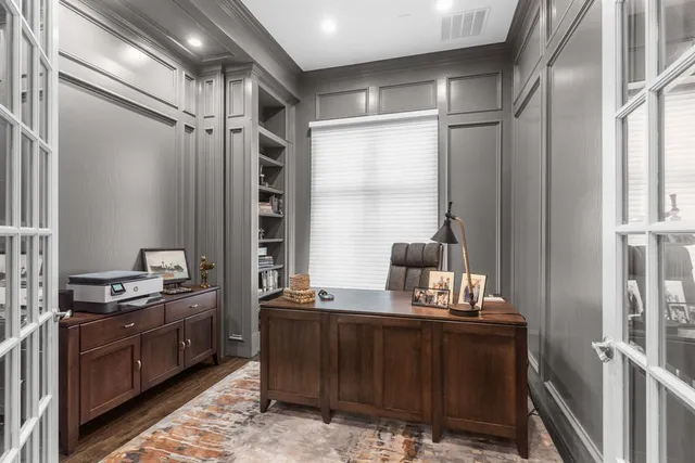 a kitchen with a sink stove and refrigerator