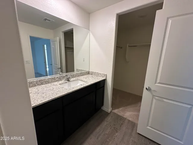 a view of empty room with windows