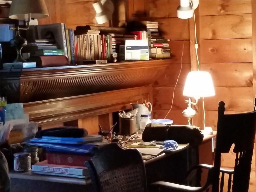 168 Dorset Road Rangeley, ME 04970 - Photo 7 of 35 living room desk with mantle!!!