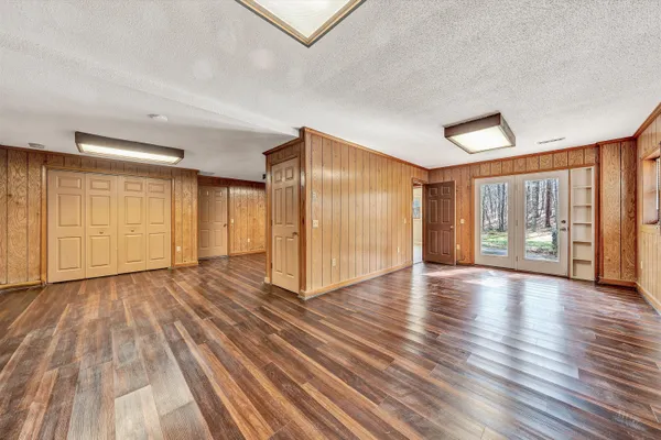 a backyard of a house