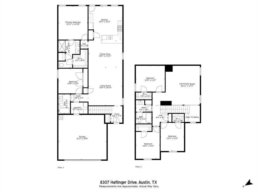 8307 Haflinger Drive Austin, TX 78747 - Photo 11 of 13 View of property floor plan
