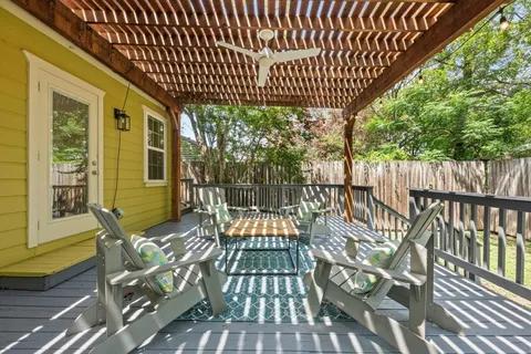 a view of outdoor seating