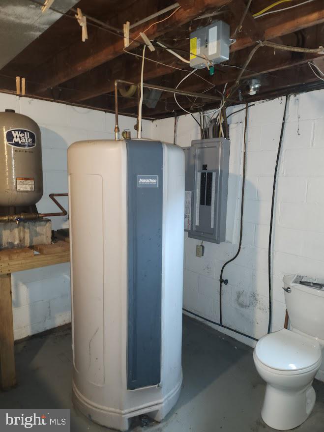 10314 Hyndman Road Manns Choice, PA 15550 - Photo 47 of 54 a bathroom with a toilet and a shower