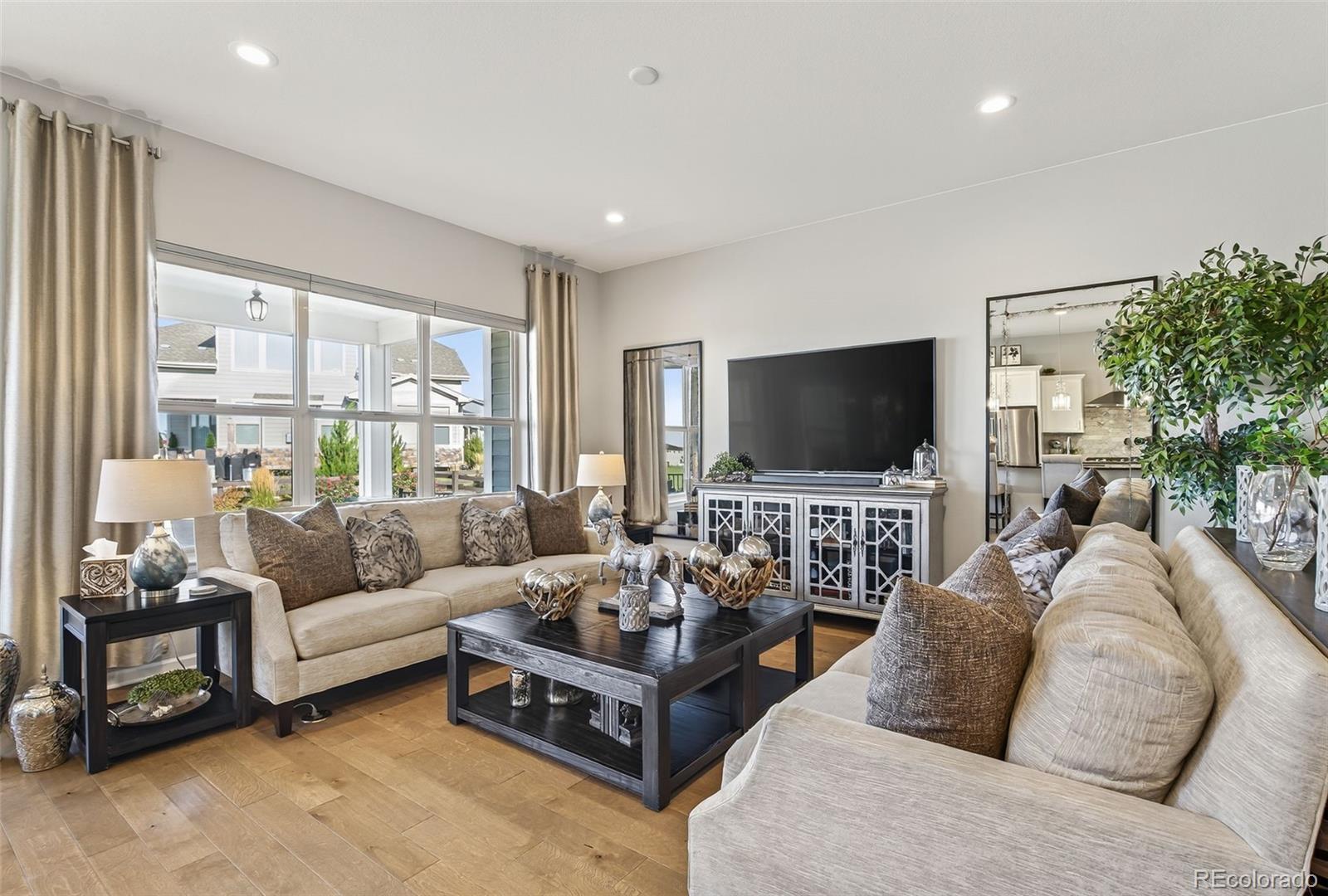 14094 Ivy Court Thornton, CO 80602 - Photo 8 of 44 a living room with furniture and a flat screen tv