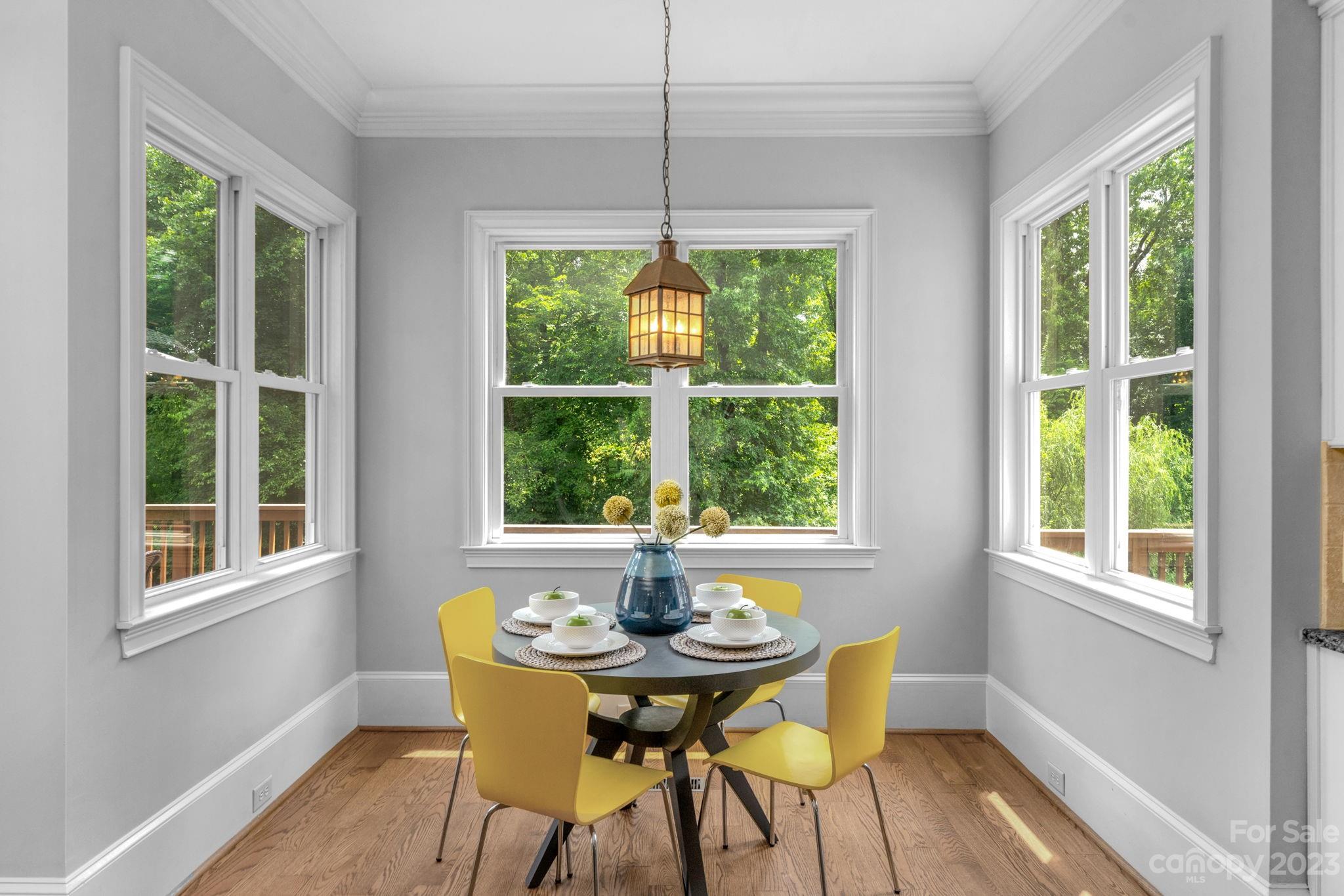 1320 Ivey Drive Charlotte, NC 28205 - Photo 18 of 45 a view of a dining room with furniture window and outside view