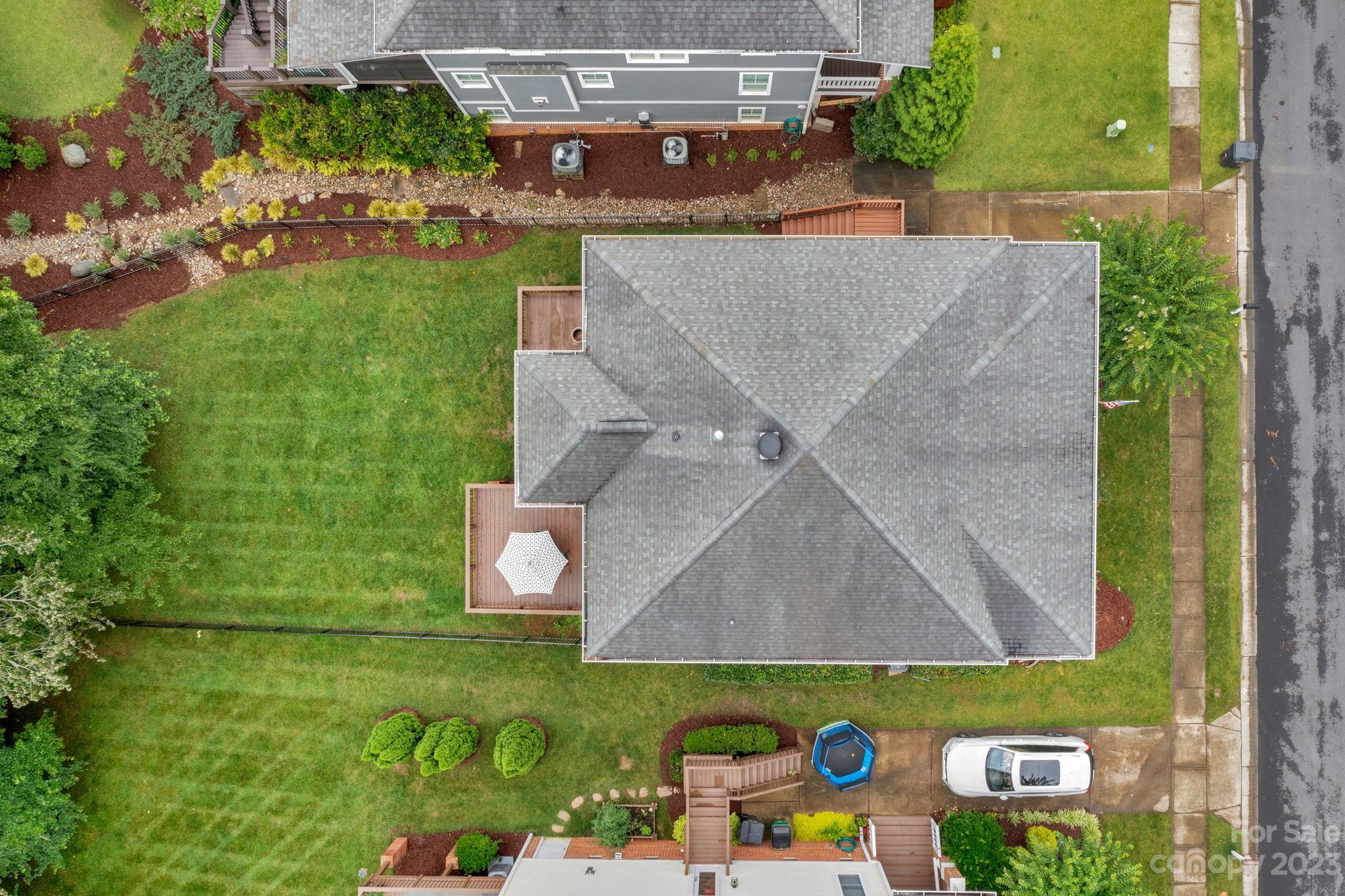 1320 Ivey Drive Charlotte, NC 28205 - Photo 39 of 45 an aerial view of a house with a yard
