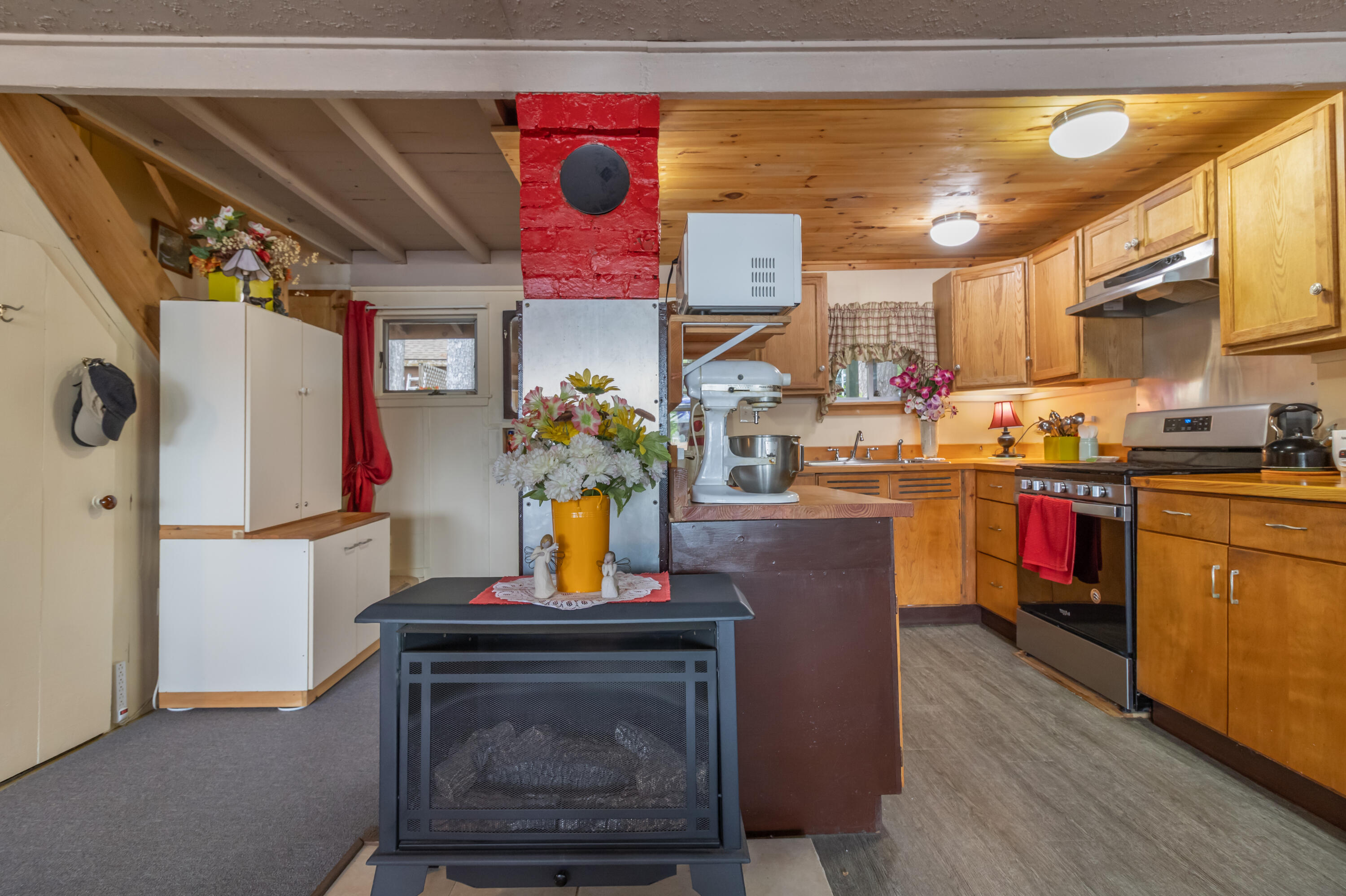 491 Point Road Otis, ME 04605 - Photo 20 of 30 Propane Fire place