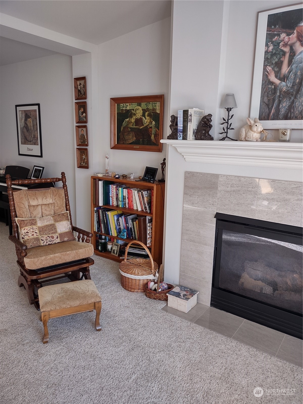 160 East Soderberg Road, Unit G19 Allyn, WA 98524 - Photo 23 of 38 a living room with furniture and a fireplace