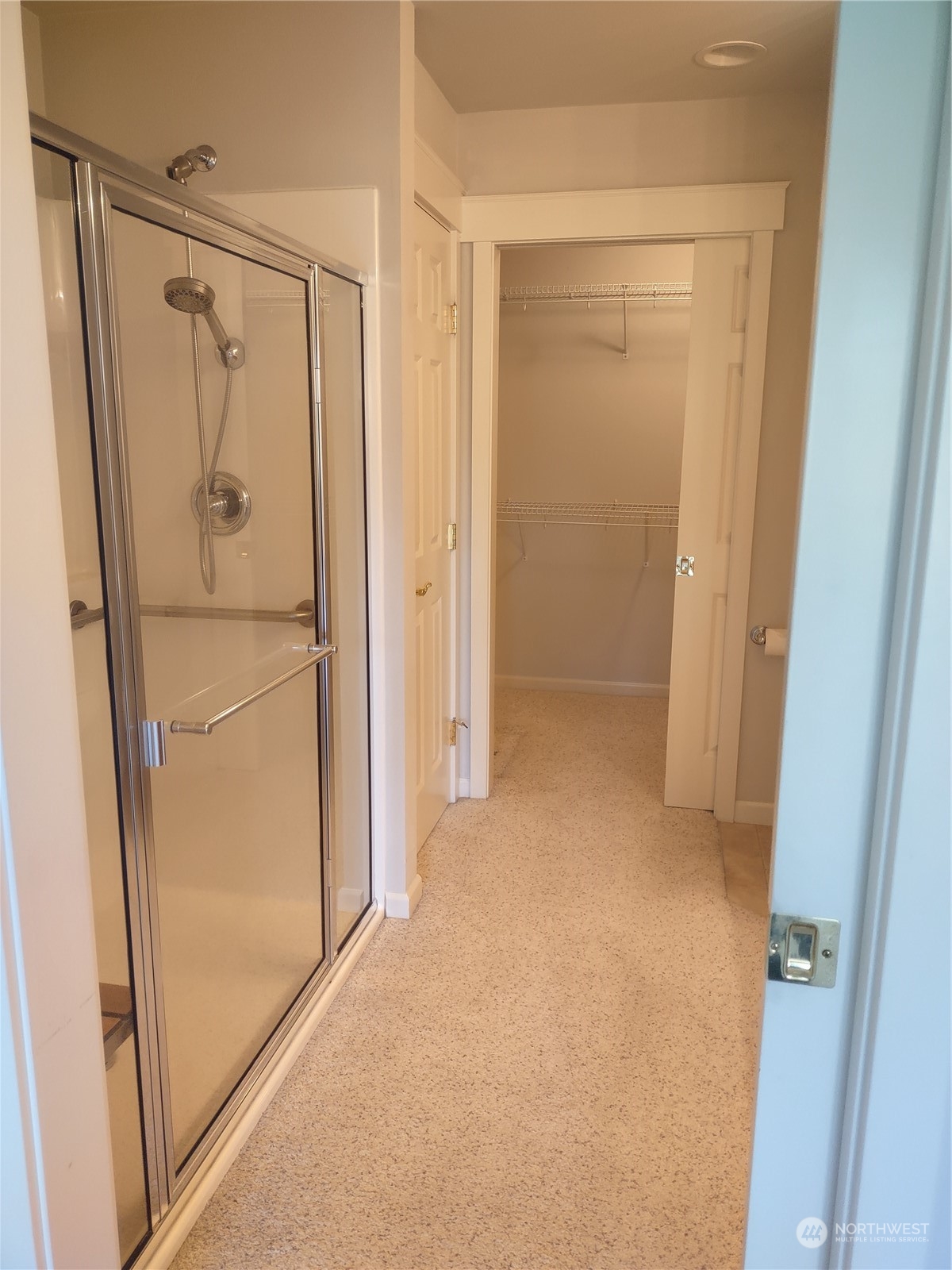 160 East Soderberg Road, Unit G19 Allyn, WA 98524 - Photo 30 of 38 a bathroom with a glass door shower