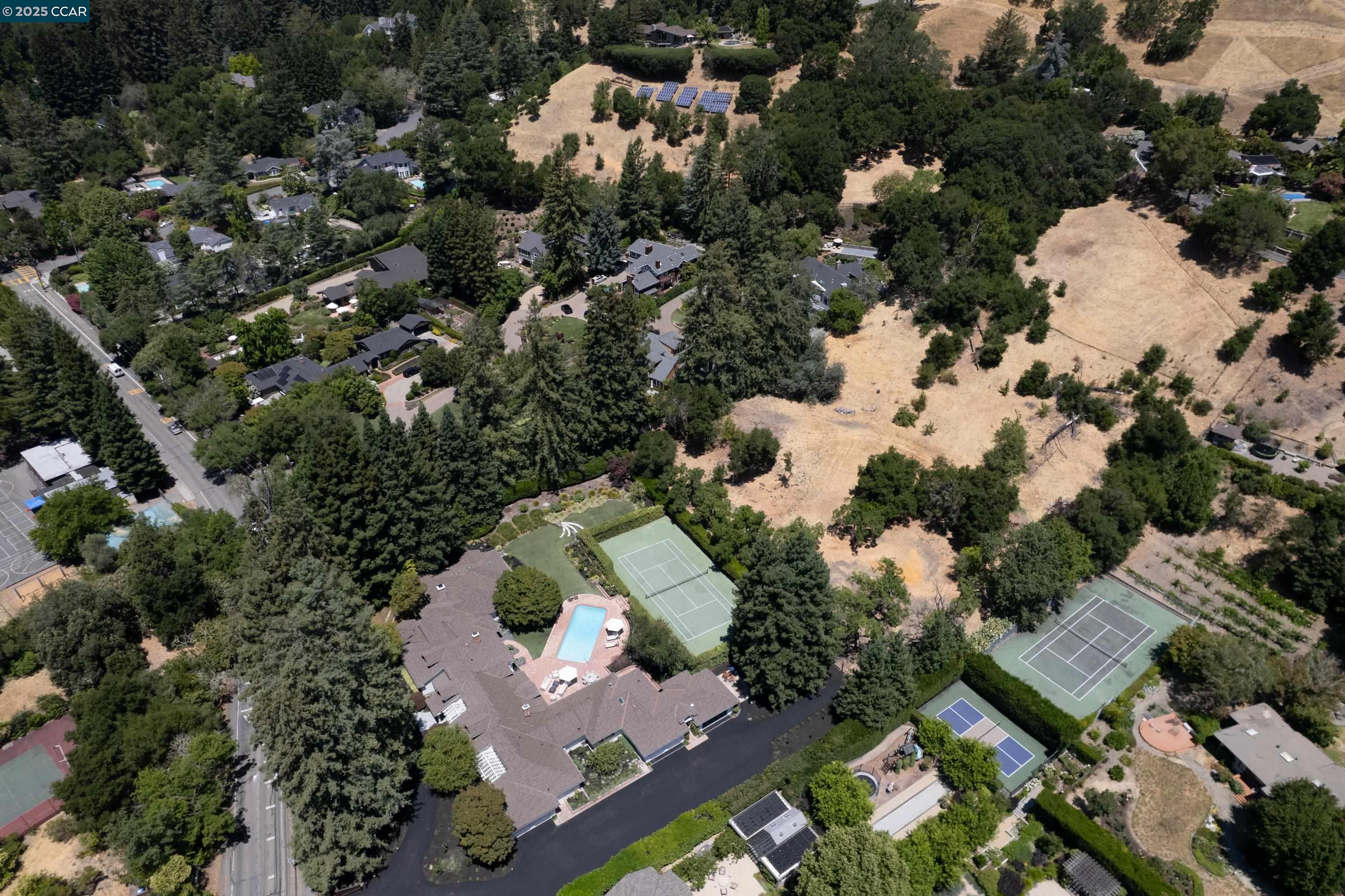 3826 Happy Valley Road Lafayette, CA 94549 - Photo 1 of 1 an aerial view of residential houses with outdoor space