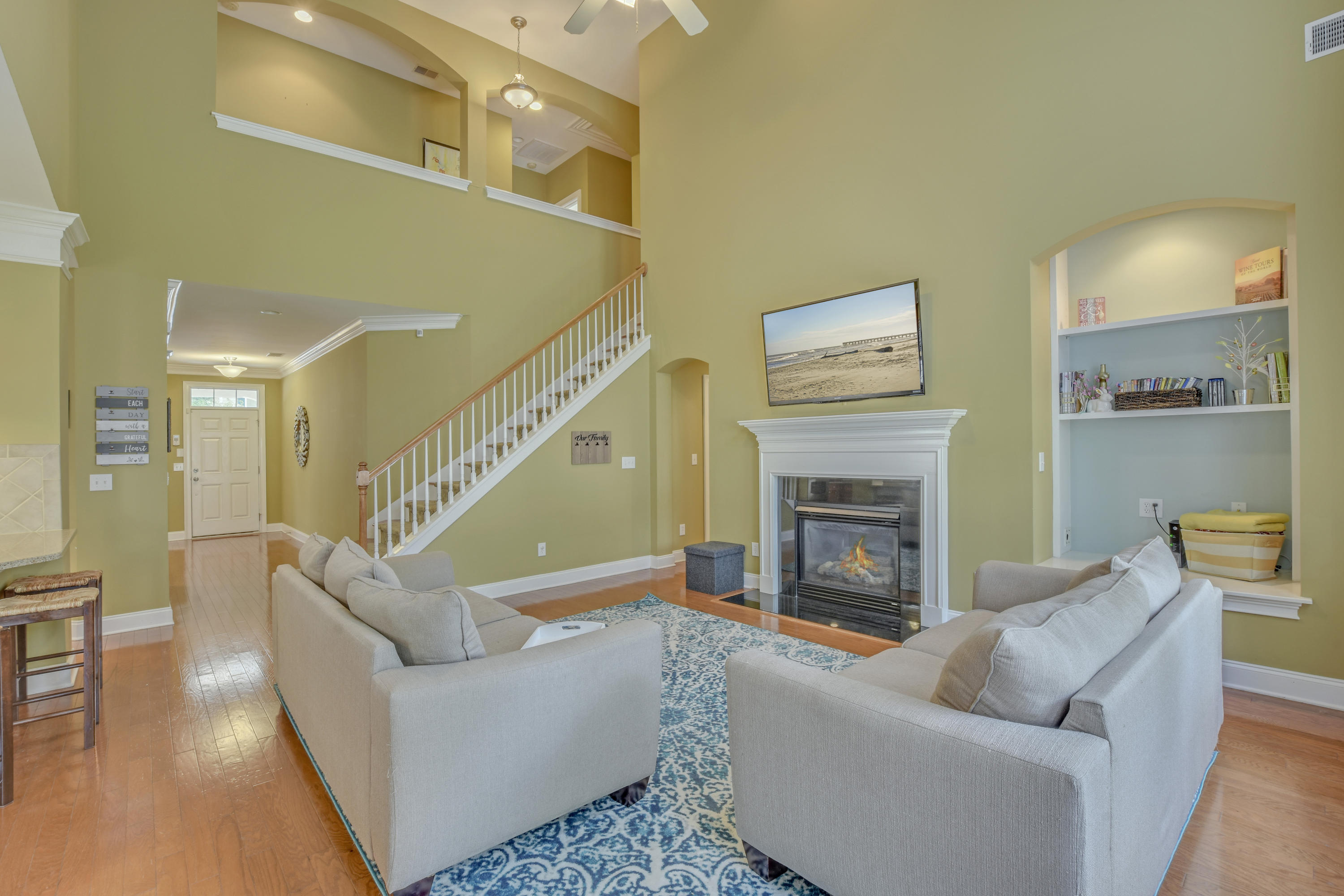 116 Ashley Bluffs Road Summerville, SC 29485 - Photo 19 of 64 Fireplace and Bookcase alcove