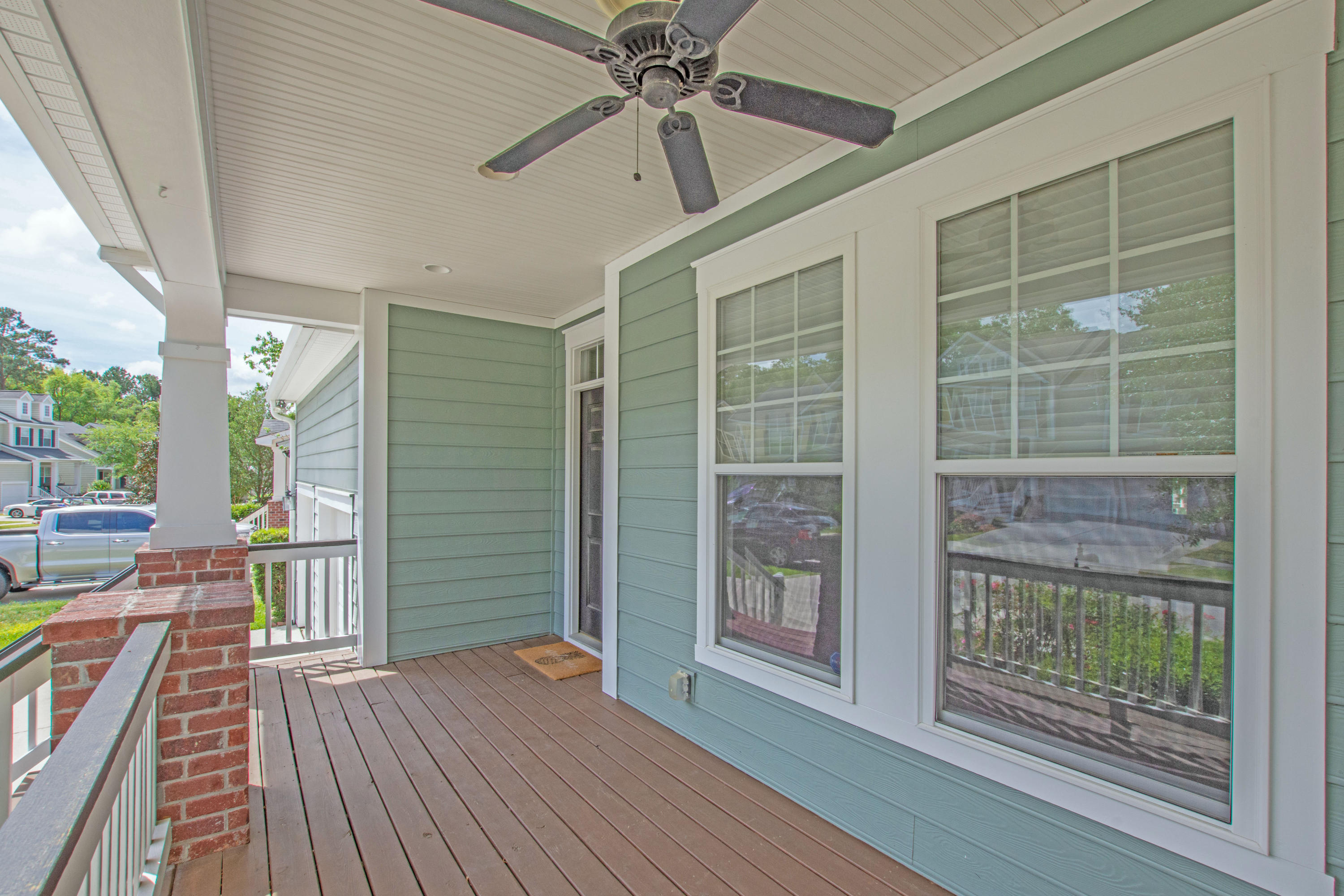 116 Ashley Bluffs Road Summerville, SC 29485 - Photo 9 of 64 Front porch with Ceiling Fan