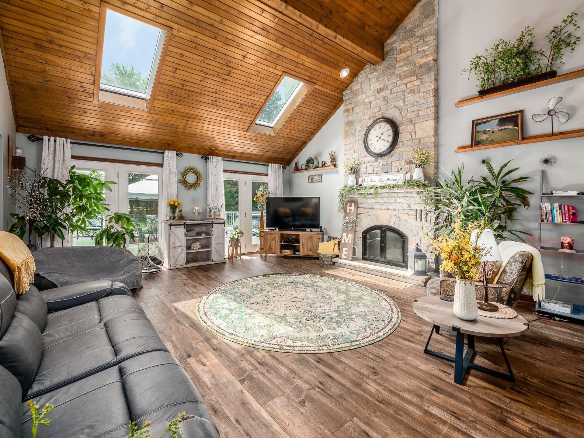 4150 Harlem Road Galena, OH 43021 - Photo 5 of 73 You don't see shiplap ceilings like this anymore! Made from real wood!!