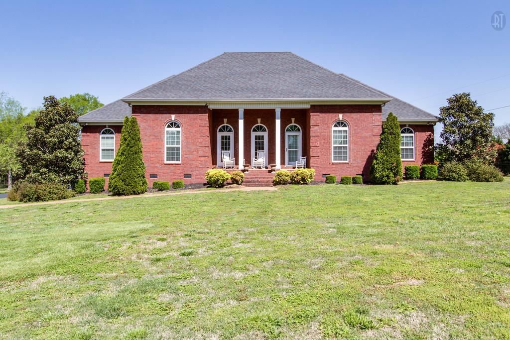 Straight view of front of home