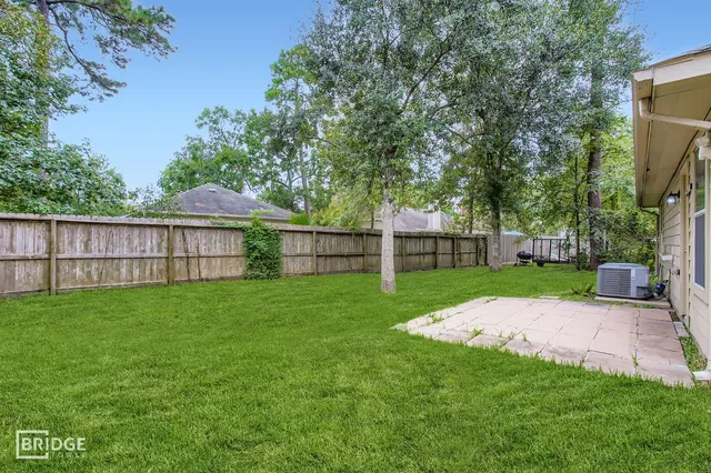 a view of a yard with a big yard