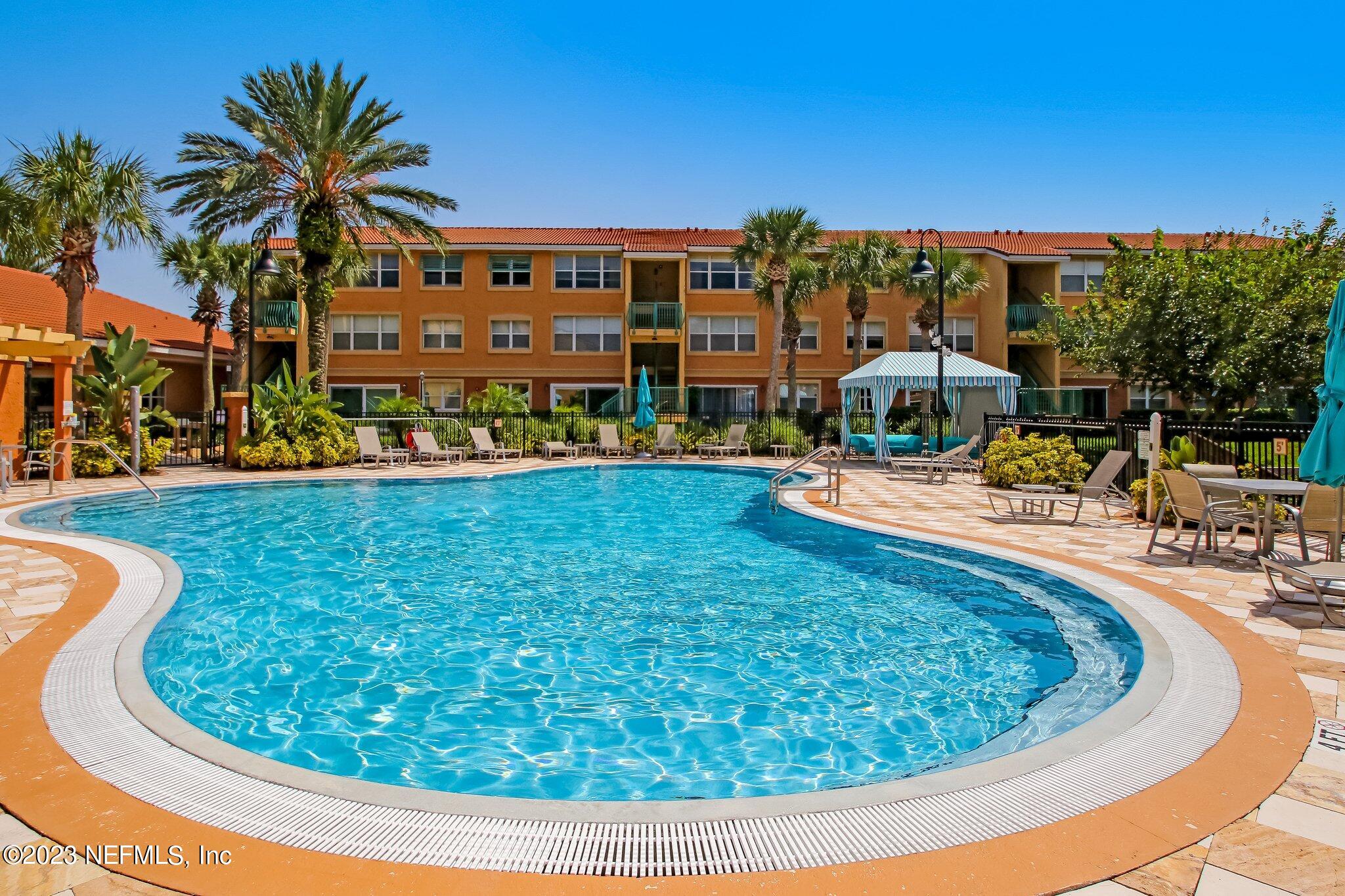 201 25th Avenue South, Unit N32 Jacksonville Beach, FL 32250 - Photo 34 of 38 a view of a swimming pool with a yard