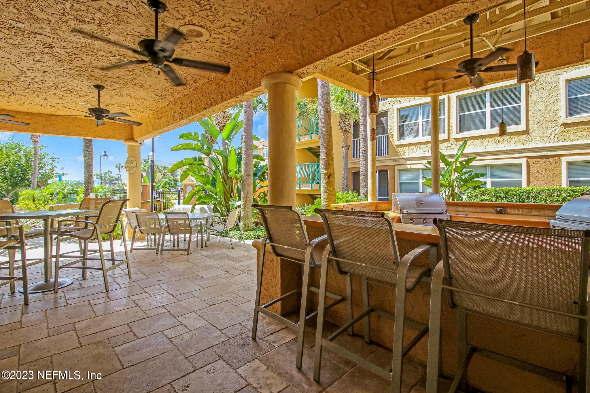 201 25th Avenue South, Unit N32 Jacksonville Beach, FL 32250 - Photo 36 of 38 a dining room with furniture and outdoor view