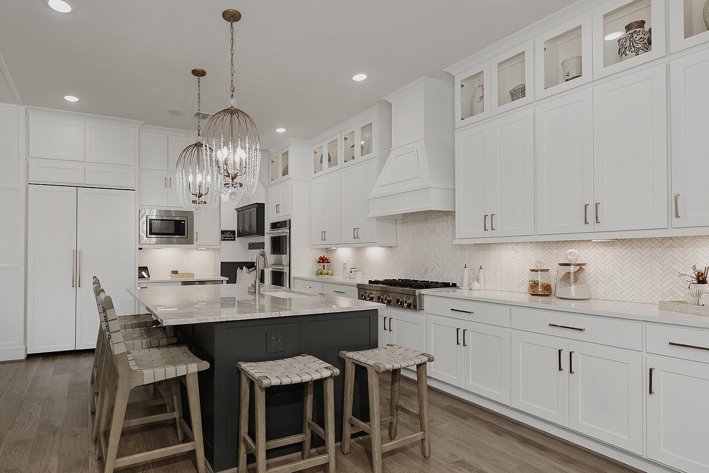 2017 Bennet Lane Conroe, TX 77384 - Photo 15 of 48 A chef's kitchen flows around the elegant center island...