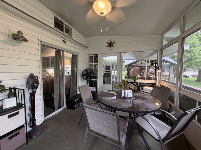 2795 East 28th Road Marseilles, IL 61341 - Photo 46 of 91 a view of a dining room with furniture window and outside view