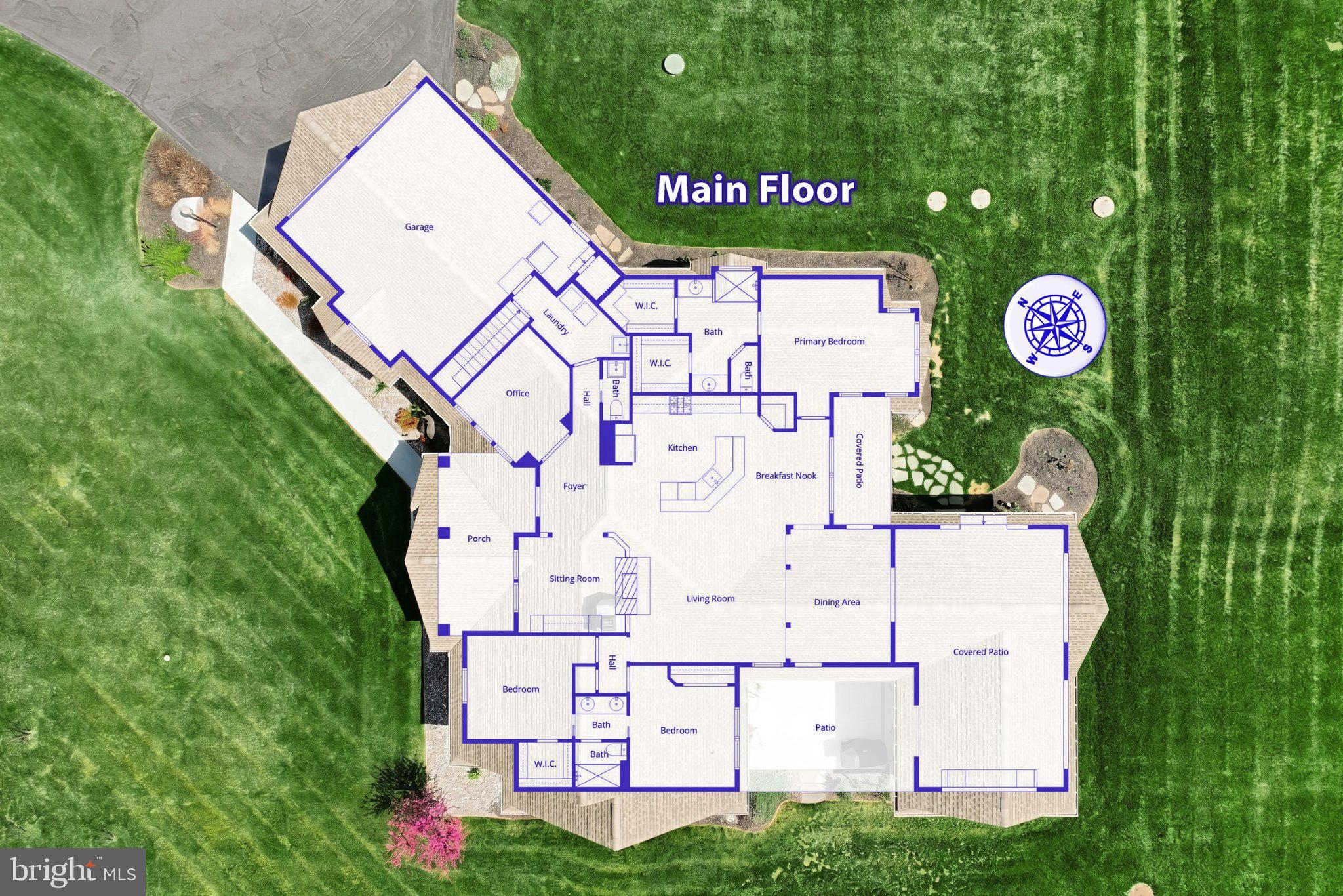 305 Gun Club Road New Oxford, PA 17350 - Photo 18 of 56 Spacious main floor layout blueprint.