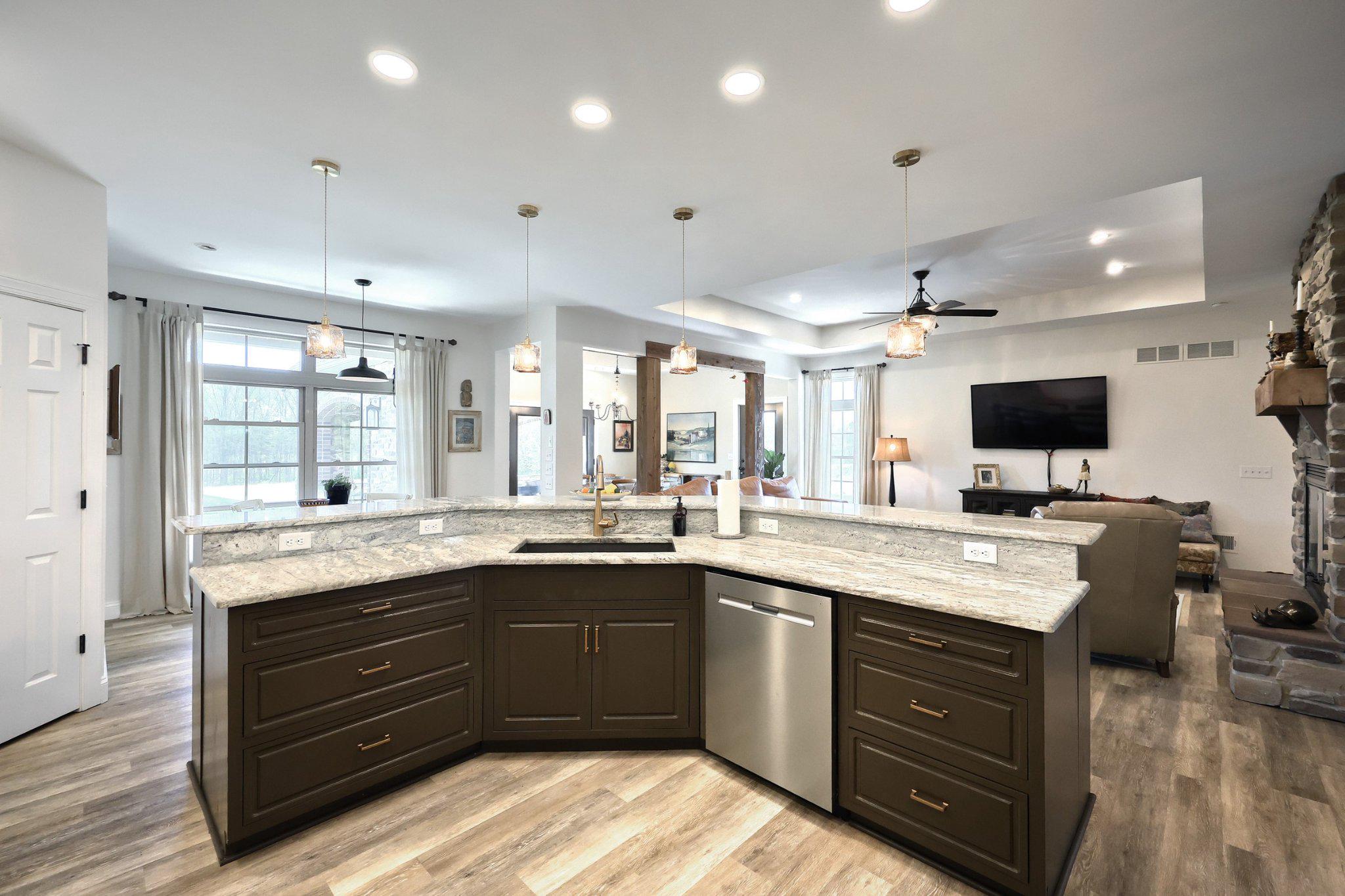 305 Gun Club Road New Oxford, PA 17350 - Photo 29 of 56 Two-tiered island w sink & dishwasher.