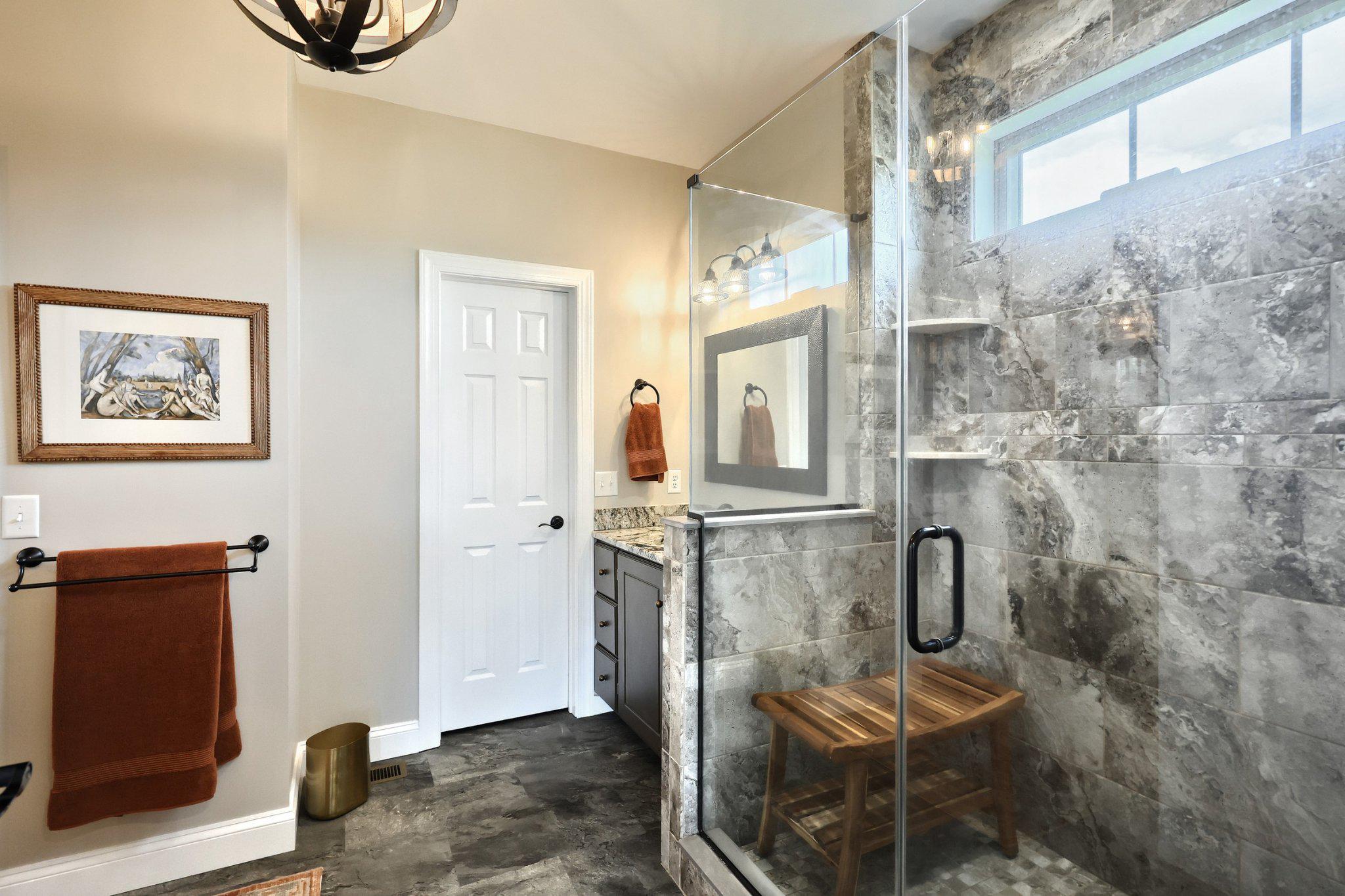 305 Gun Club Road New Oxford, PA 17350 - Photo 38 of 56 Elegant primary bathroom with modern finishes.