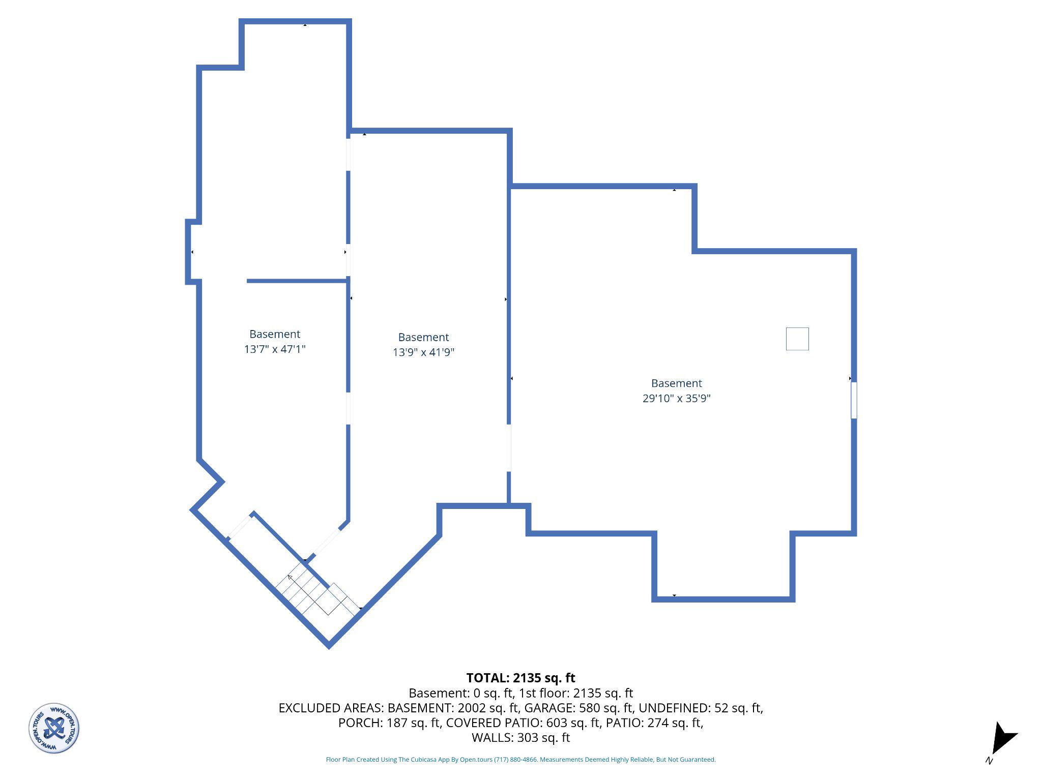 305 Gun Club Road New Oxford, PA 17350 - Photo 55 of 56 Basement layout blueprint.