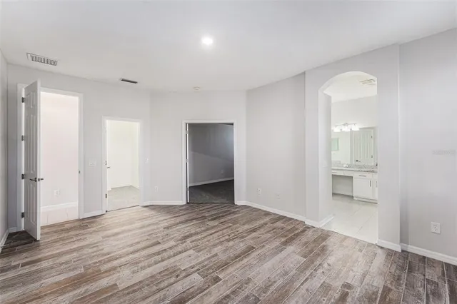 wooden floor in an empty room with wooden floor