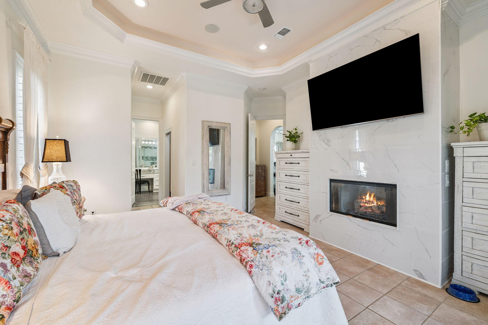 4732 Papaya Park Destin, FL 32541 - Photo 18 of 50 a bedroom with a bed and a flat screen tv