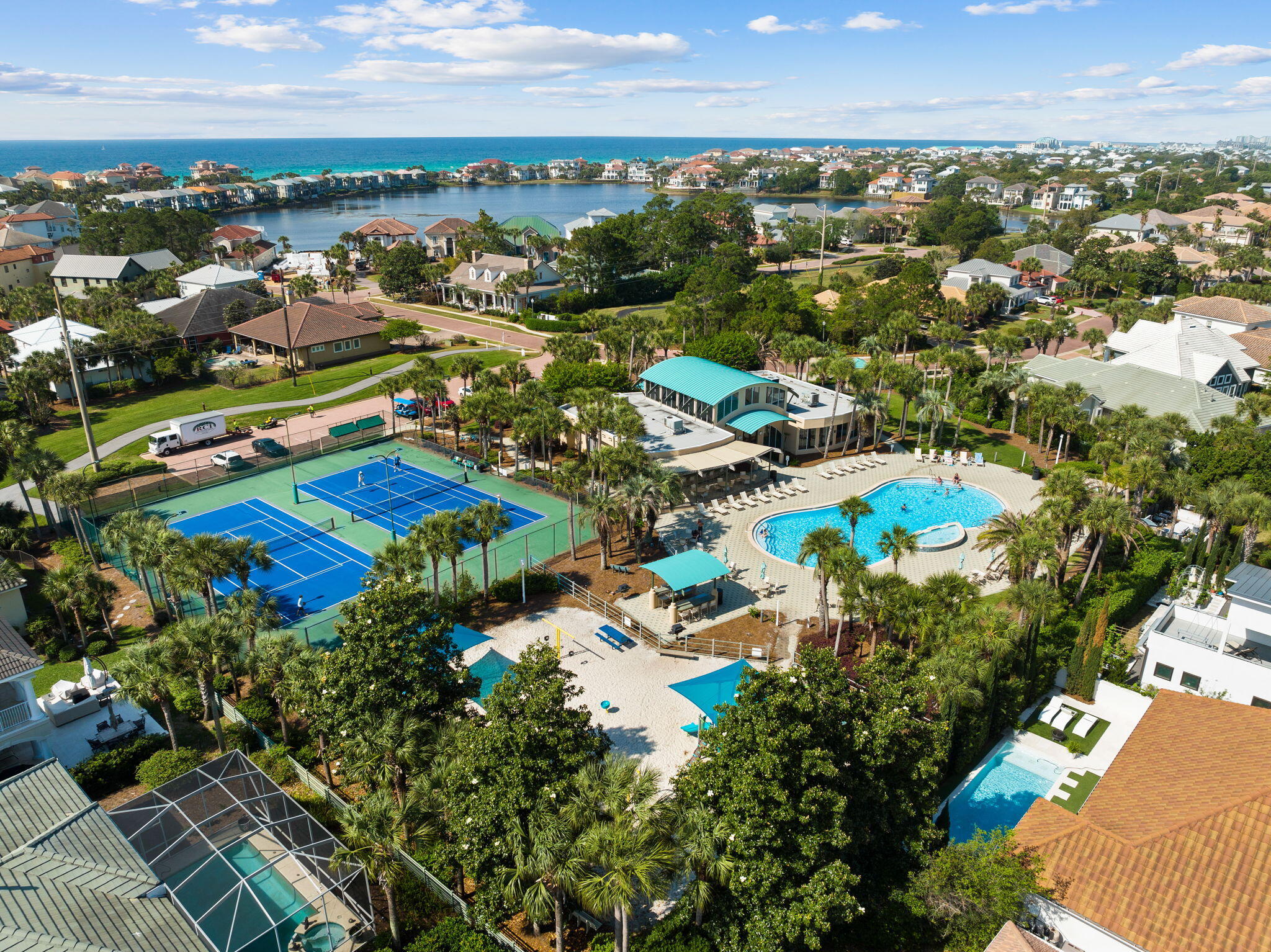 4732 Papaya Park Destin, FL 32541 - Photo 43 of 50 an aerial view of residential houses with outdoor space and trees