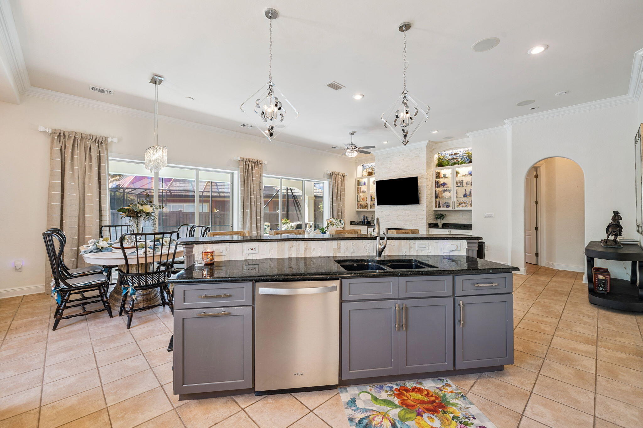 4732 Papaya Park Destin, FL 32541 - Photo 6 of 50 a kitchen with stainless steel appliances granite countertop a stove and a white cabinets