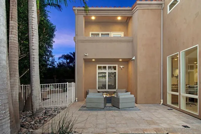 a view of balcony with furniture and outdoor space