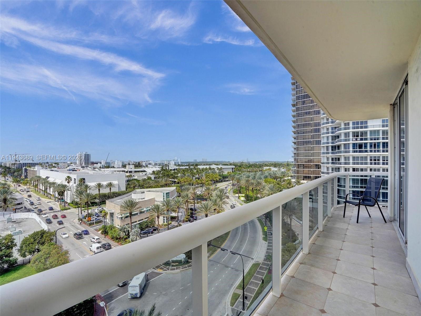 9595 Collins Avenue, Unit N8H Surfside, FL 33154 - Photo 21 of 35 a view of city from balcony